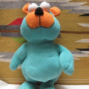 Plush 14" Turquoise Bear CAROUSEL Big Eyes